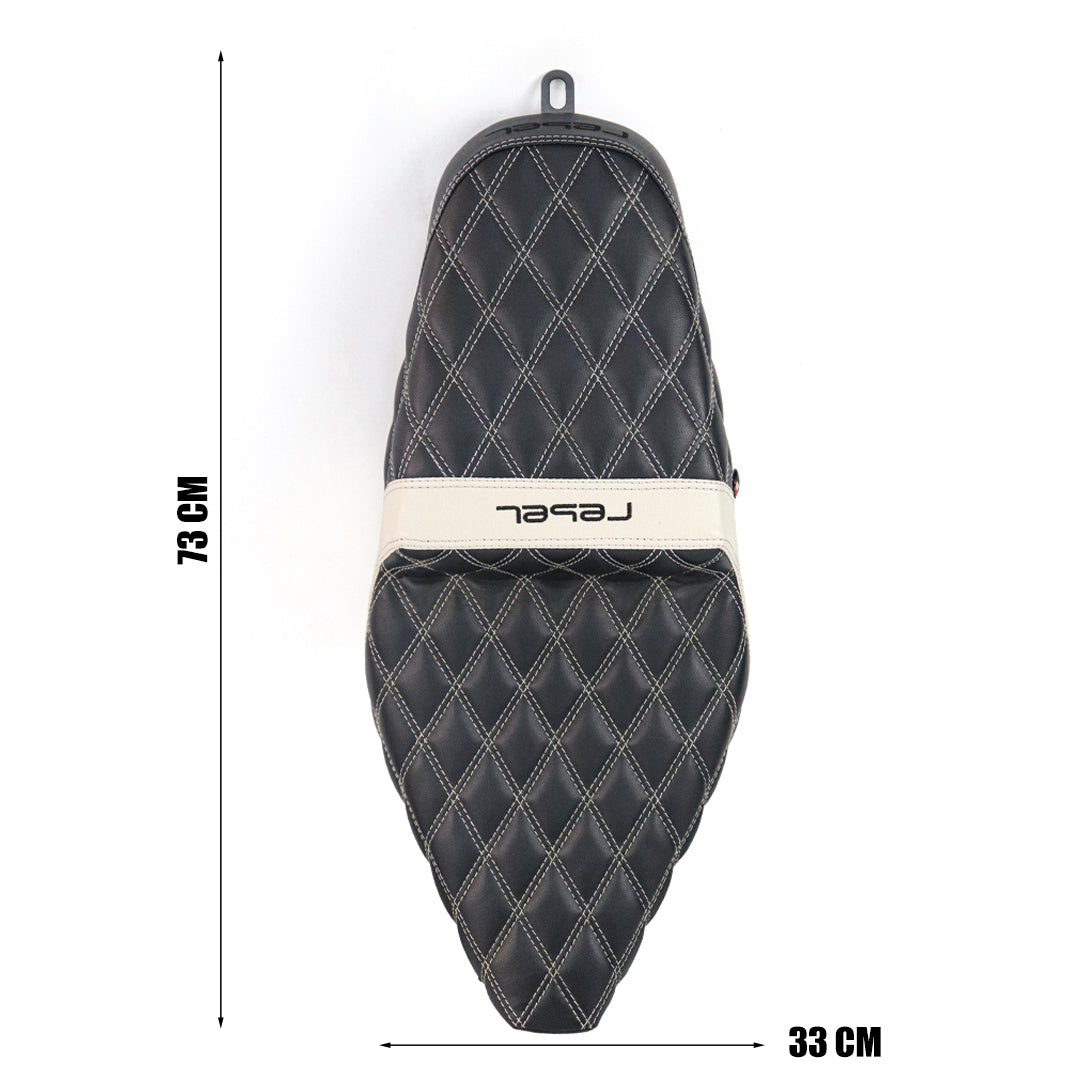 SEAT DOUBLE SADDLE DUAL DRIVER SEATS PAD CUSHION V.18 FOR HONDA REBEL CMX 300&500 2017-2025