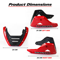 BELLY PAN UNDER FAIRING GUARD FRAME BLACKWING FOR HONDA MSX 125 GROM 125 2013-2015