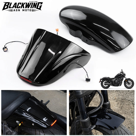 ชุดบังโคลนหน้า / บังโคลนหลัง 2 ชิ้น สำหรับ Honda Rebel CMX 300&500 ปี 2017-2026