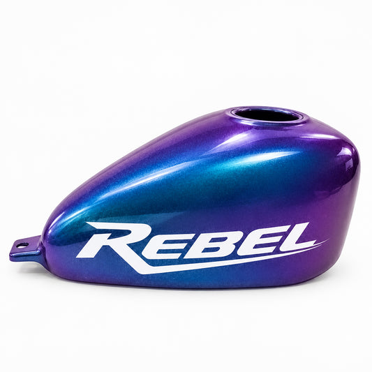 Cover Fuel Oil Tank Blue Effect Fairing V.72 for Honda Rebel CMX 300 & CMX 500 (2017–2026)