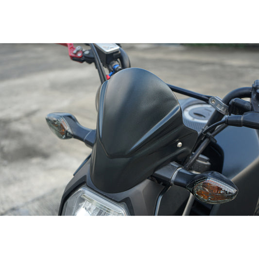 FRONT WINDSHIELD WINDSCREEN V.1 BLACK FOR HONDA GROM 125 2021-2024