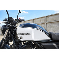 ฝาครอบถังน้ำมันเชื้อเพลิง สีดำ/ขาว V.18 สำหรับ Honda SCL CL 300 500 ปี 2023-2026