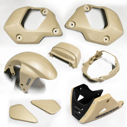 Brown Plastic Panel Fairing & Under Fairing For Honda Grom 125 2021-2024