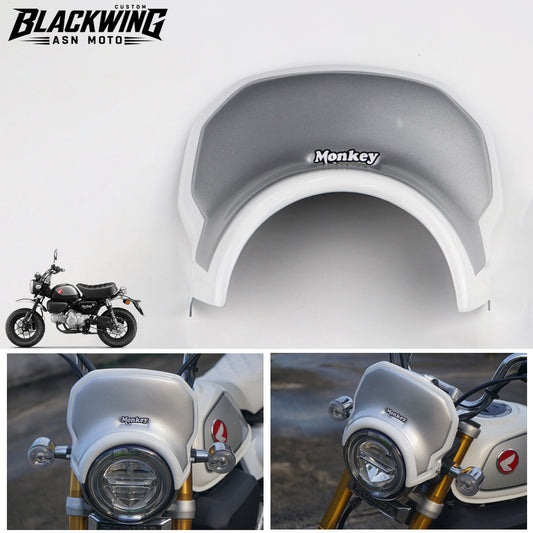 Headlight Cover Windscreen Windshield White V.4 For Honda Monkey Z125 2022-2026