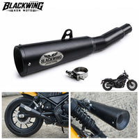 Black Slip-On Exhaust System Muffler Pipe Honda Rebel 300 500 2017-2025