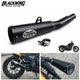 Black Slip-On Exhaust System Muffler Pipe Honda Rebel 300 500 2017-2025