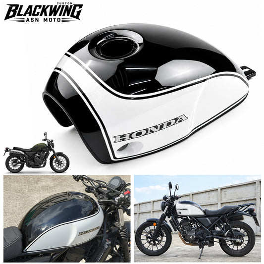 ฝาครอบถังน้ำมันเชื้อเพลิง สีดำ/ขาว V.18 สำหรับ Honda SCL CL 300 500 ปี 2023-2026