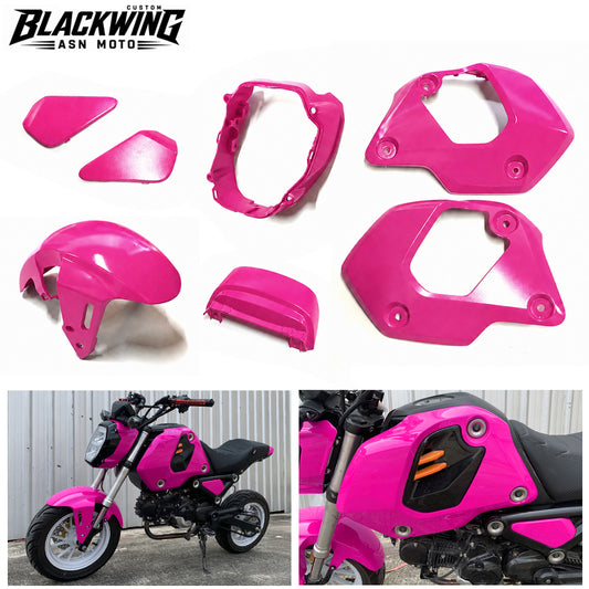 Pink 7Pc Body Pastel Panels Frame Body For Honda Grom 125 2021-2024