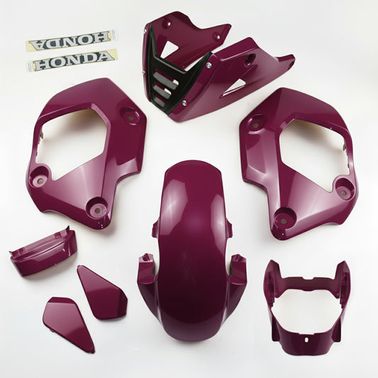 BORDEAUX RED PLASTIC PANEL FAIRING & UNDER FAIRING HONDA NEW GROM 125 2021-2024