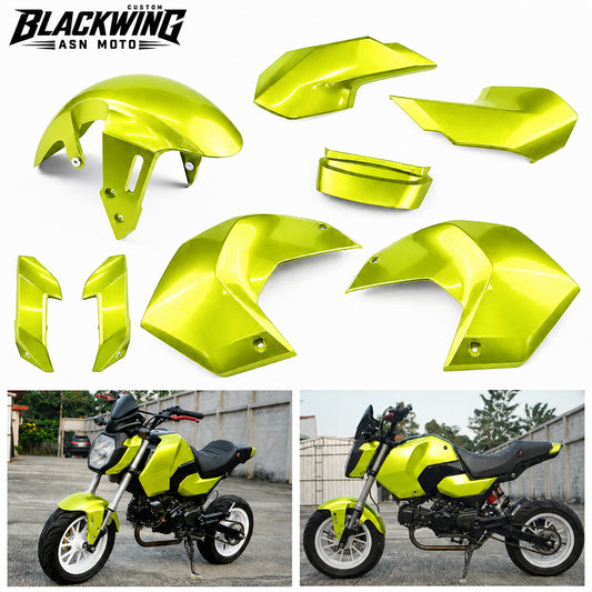 8Pc Body Panels Frame Body Green V.3 For Honda Grom 125 2025 - 2026