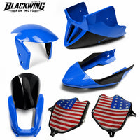 Set 5 Front Fender / Headlight Cover / Rear Cover / Side Frame / Under Fairing Blue For Honda Grom 125 2021 - 2024