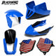 Set 5 Front Fender / Headlight Cover / Rear Cover / Side Frame / Under Fairing Blue For Honda Grom 125 2021 - 2024