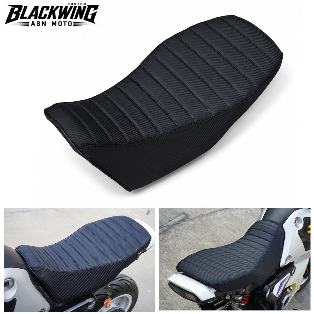 Replacement Dual Seat Carbon Stitch Black V.28 Fit For Honda Grom 125 2021-2026
