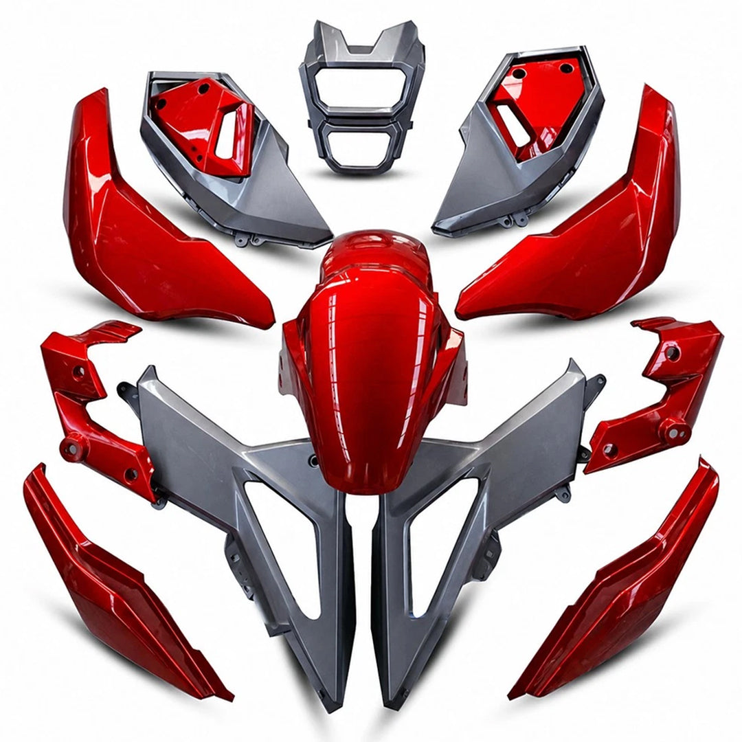 Red & Grey Fairing Set Body Frame for Honda MSX SF 125 2016-2020