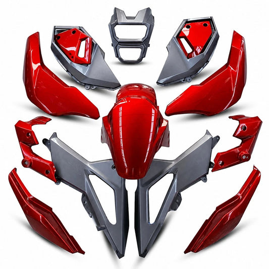 Red & Grey Fairing Set Body Frame for Honda MSX SF 125 2016-2020