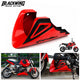 Belly Panel Fairing Frame Guard Cover Trim Red + Logo For Honda Grom 125 2021 - 2026