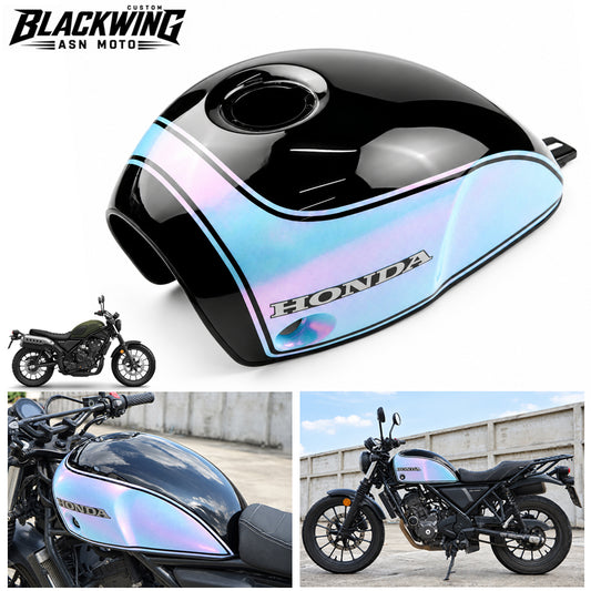 ครอบถังน้ำมันเชื้อเพลิง สีดำ/ชมพูมุก V.22 สำหรับ Honda SCL CL 300 500 2023-2026
