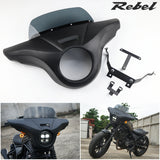 Front Batwing Fairing Windshield Matte Black for Honda Rebel CMX 300&500 2017-2024