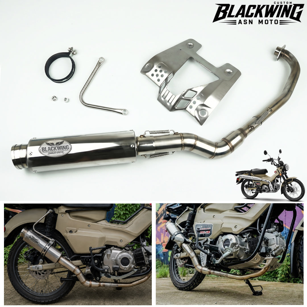 EXHAUST FULL SYSTEM STAINLESS STEEL RACHING FIT FOR HONDA TRAIL125 CT125 2020-2023