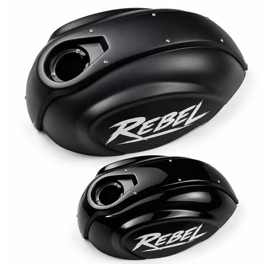 Cover Fuel Oil Tank Black With Decals  For Honda Rebel CMX 1100 2021-2026