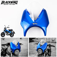 Headlight Cover Windscreen with Clear Windshield for Honda Monkey 125 / Z125 2018-2026