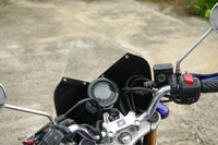 HEADLIGHT COVER BLACK WINDSHIELD CLEAR V.5 FOR HONDA MONKEY Z125 2018-2025