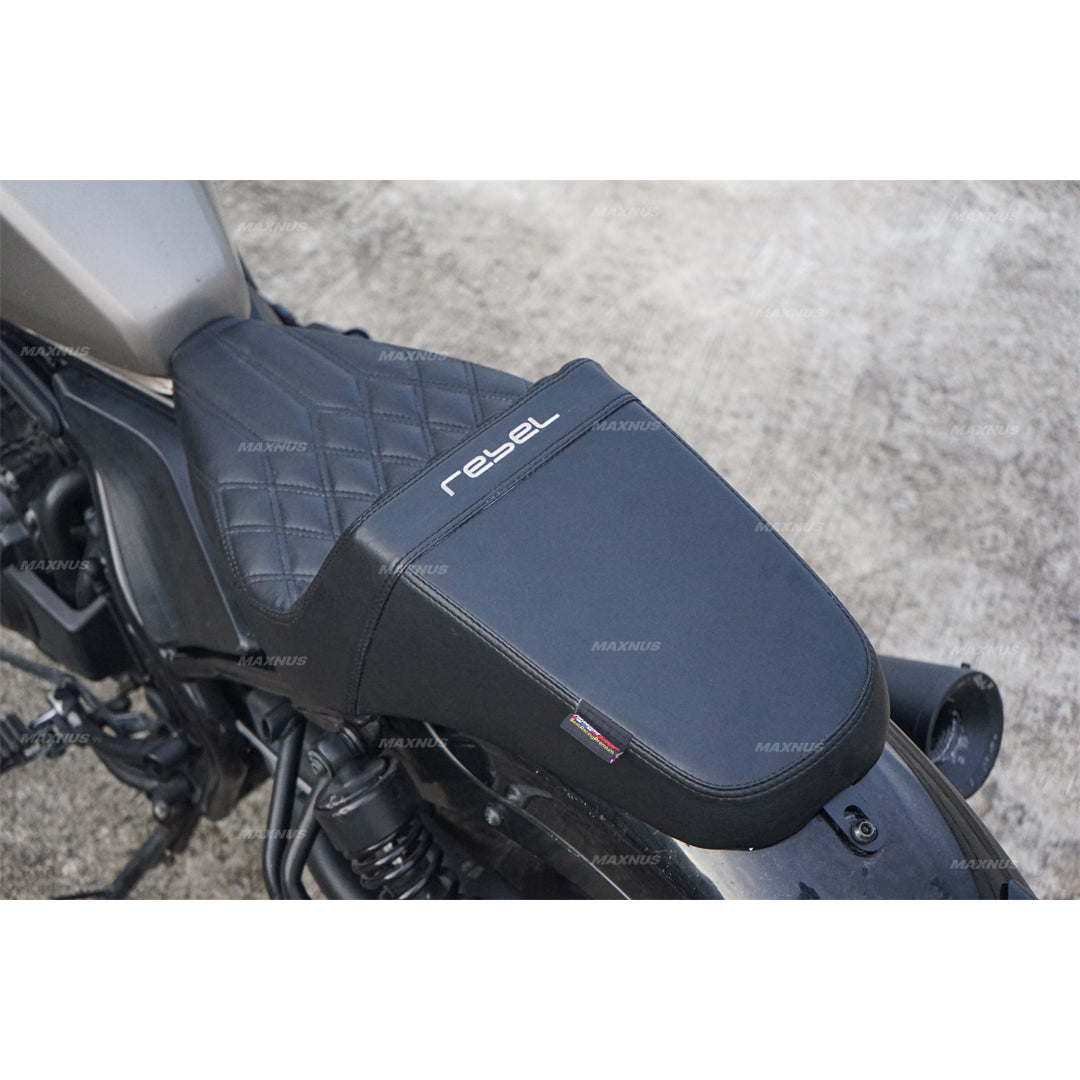 SEAT DOUBLE SADDLE DUAL DRIVER SEATS PAD CUSHION V.12 FOR HONDA REBEL CMX 300&500 2017-2025