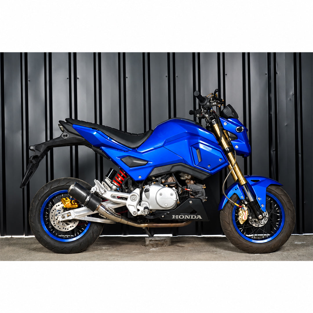 ชุดแฟริ่งสีน้ำเงิน + สติ๊กเกอร์ สำหรับ Honda Grom MSX SF 125 ปี 2016-2020