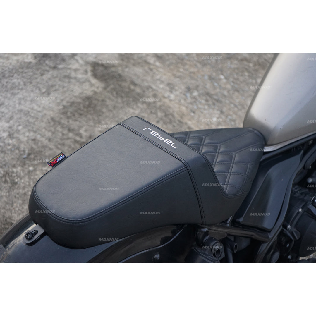 SEAT DOUBLE SADDLE DUAL DRIVER SEATS PAD CUSHION V.12 FOR HONDA REBEL CMX 300&500 2017-2025
