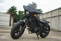 Front Batwing Fairing Windshield Matte Black Honda Rebel CMX 300 (2020-2024)