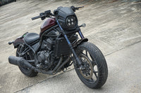 Black Front Windshield Headlight Cover for Honda Rebel 1100 CMX (2021-2025)