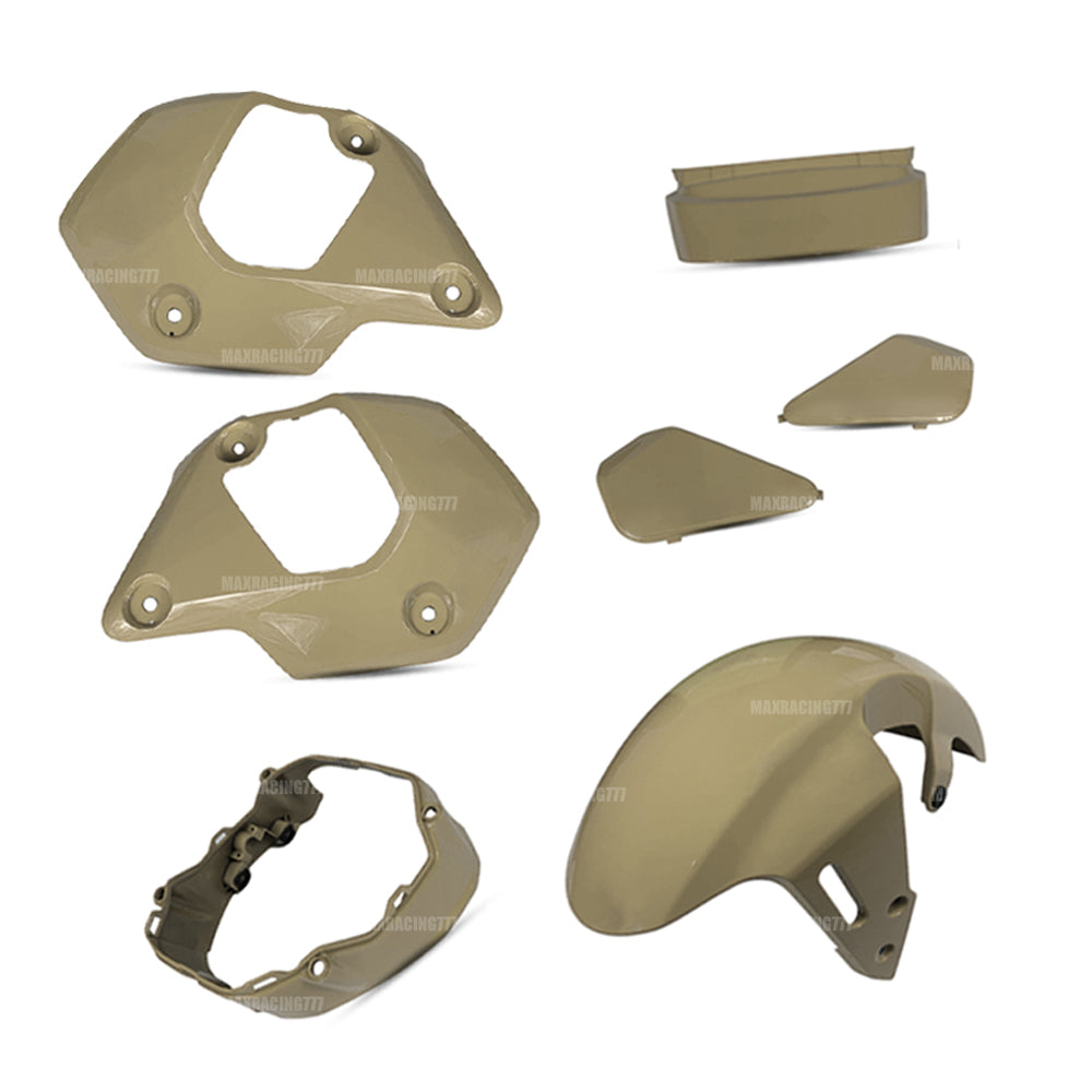 BROWN PANELS 7PC BODY PASTEL PANELS FRAME BODY FOR HONDA NEW MSX GROM ...