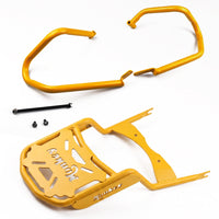 Crash Bar Engine Guard & Rear Luggage Rack Kit Honda Monkey 125 2018-2026 Yellow