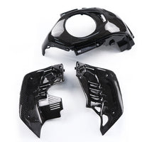 Set Of 3 Piece Frame Body Cover Side Upper Panel Carbon Fiber For Honda Grom 2021-2024