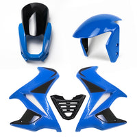 Set 3 Front Fender / Headlight Cover / Side Fairing Blue For Honda Grom 125 2021 - 2024