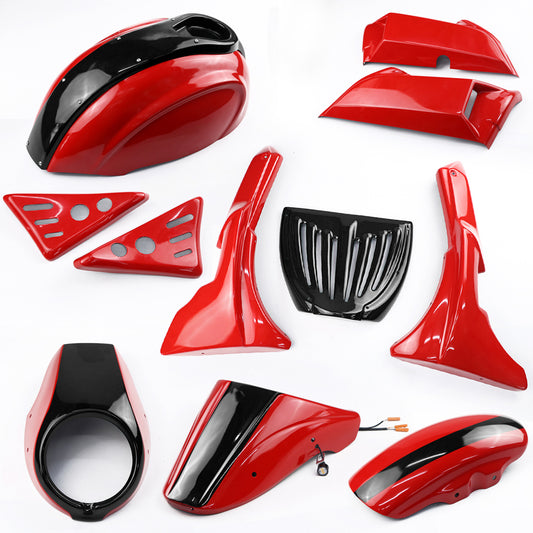 FULL SET OF 7 PIECES RED + BLACK FIT FOR HONDA REBEL CMX 1100 2020-2025