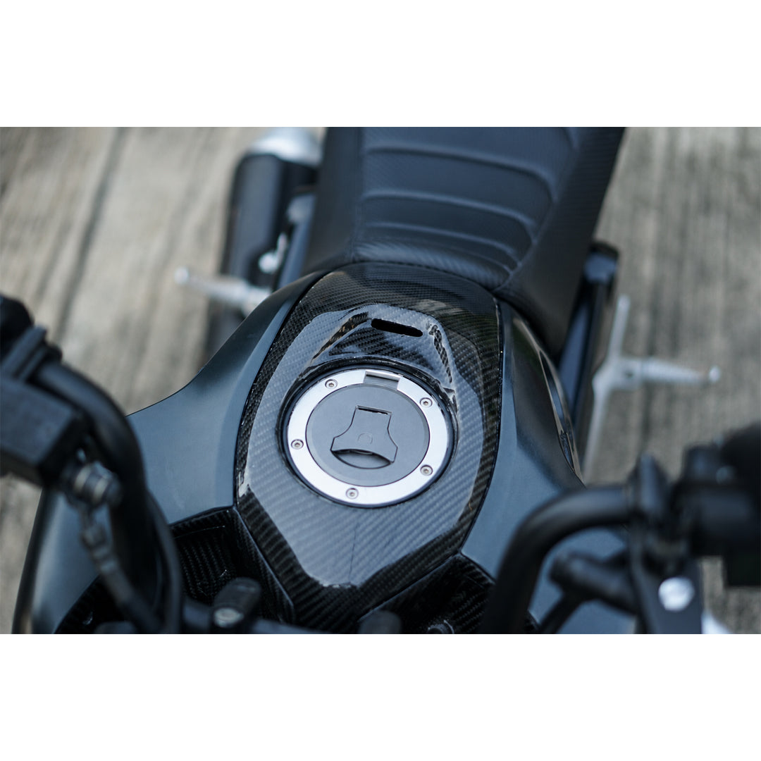 Set Of 3 Piece Frame Body Cover Side Upper Panel Carbon Fiber For Honda Grom 2021-2024