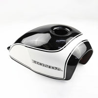 ฝาครอบถังน้ำมันเชื้อเพลิง สีดำ/ขาว V.18 สำหรับ Honda SCL CL 300 500 ปี 2023-2026