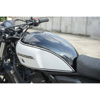 ฝาครอบถังน้ำมันเชื้อเพลิง สีดำ/ขาว V.18 สำหรับ Honda SCL CL 300 500 ปี 2023-2026
