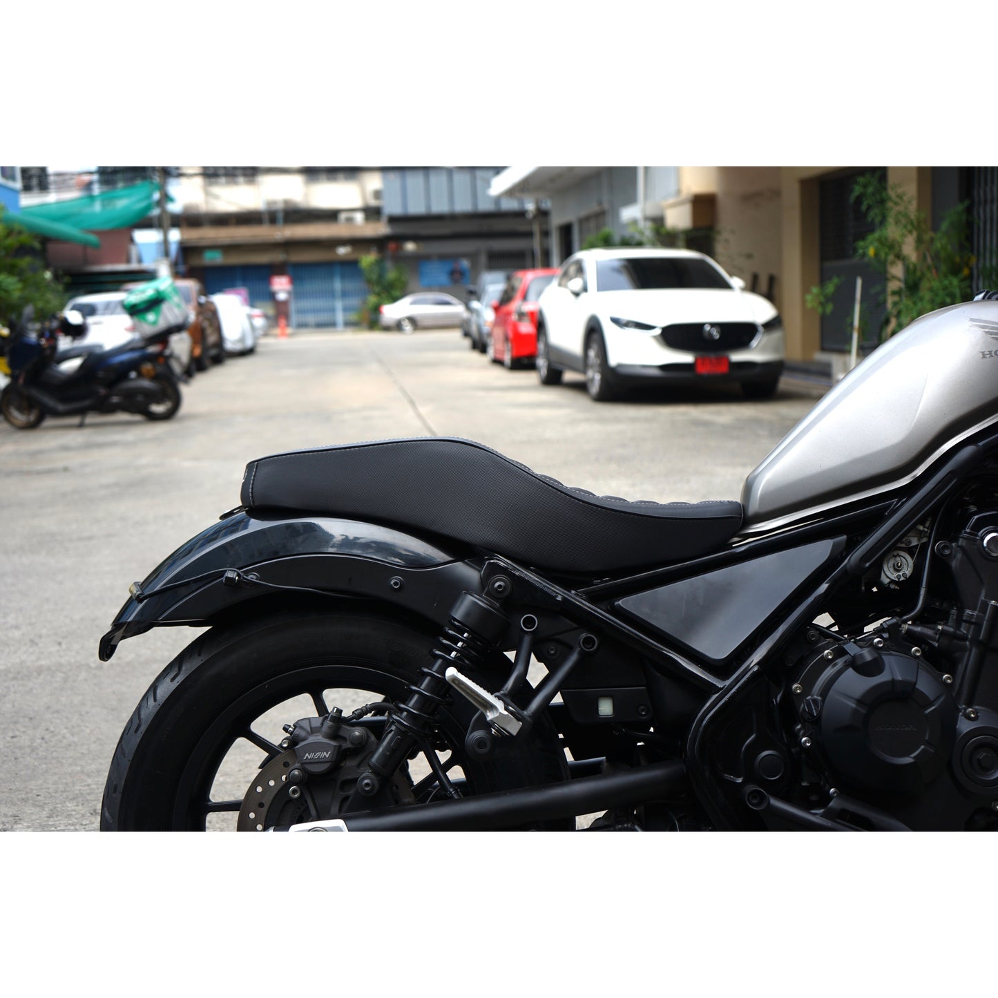 SEAT DOUBLE SADDLE DUAL DRIVER SEATS PAD CUSHION V.14 FOR HONDA REBEL CMX 300&500 2017-2025