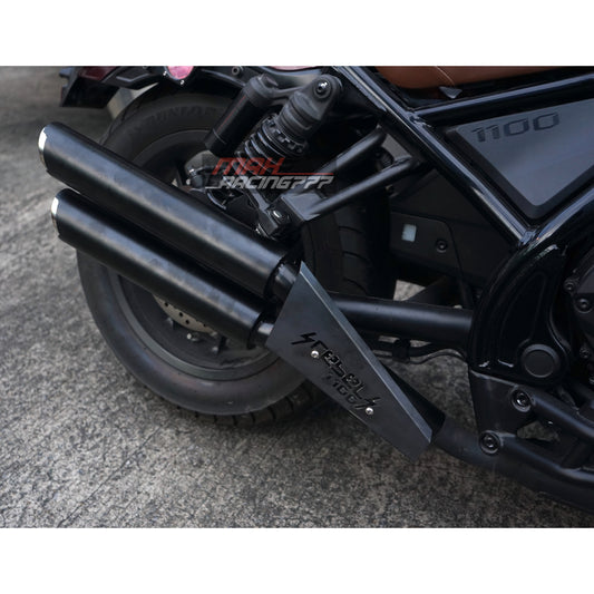 ホンダ レブル CMX 1100 (2021-2026)用ロングダブルデュアルエキゾーストパイプマウントシステム