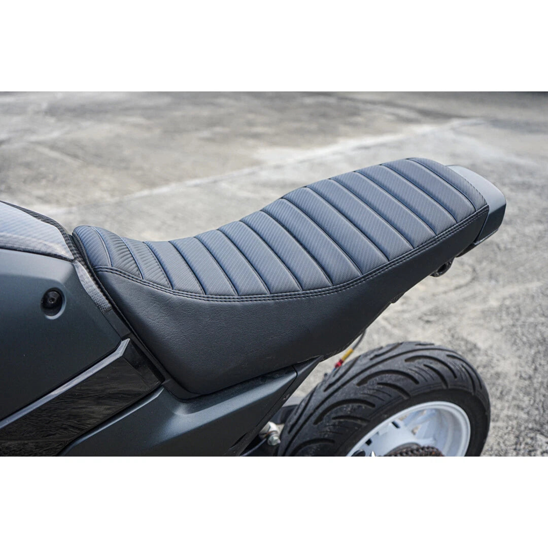 Replacement Dual Seat Carbon Stitch Black V.24 Fit For Honda Grom 125 2021-2026