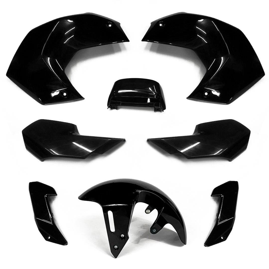 8Pc Body Panels Frame Body Black For Honda Grom 125 2025 - 2026