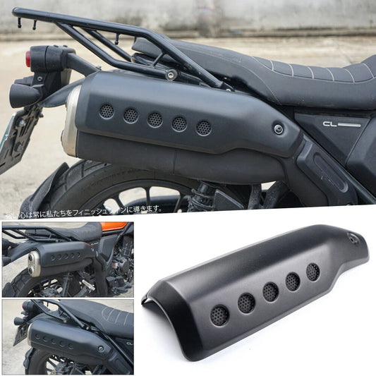 Exhaust Pipe Guard Steel Mate Black for Honda SCL CL 300 500 2023-2026