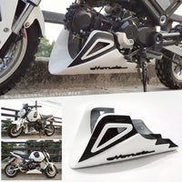 Belly Panel Fairing Frame Guard Cover Trim White + Logo For Honda Grom 125 2021 - 2026