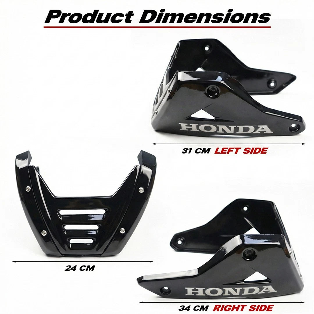 Belly Pan Under Fairing Cover Gloss Black For Honda Grom 125 2021-2026