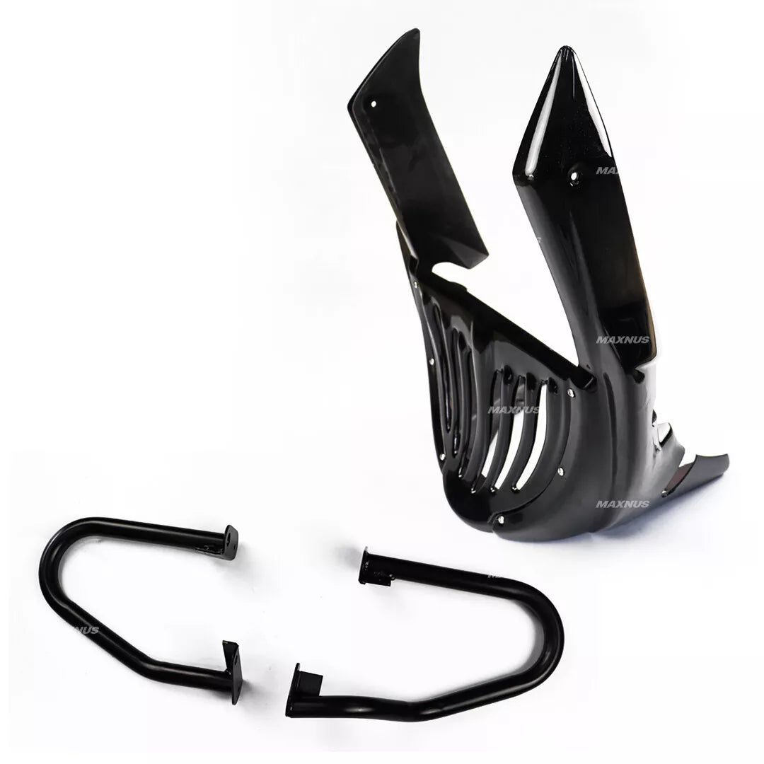 UNDER FAIRING BELLY PAN WITH CRASHBAR MATTE BLACK FOR HONDA REBEL CMX 1100 2020-2025