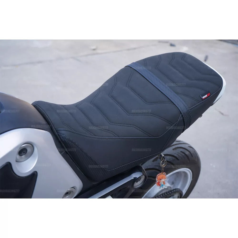 REPLACEMENT DUAL CARBON SEAT STITCH BLACK V.2 FIT FOR HONDA GROM125 2021-2025