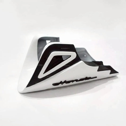 Belly Panel Fairing Frame Guard Cover Trim White + Logo For Honda Grom 125 2021 - 2026