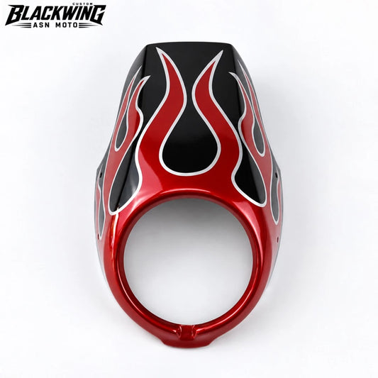 Headlight Cover Front Windshield Red Flame Graphics for Honda Rebel CMX 300 500 2017-2026